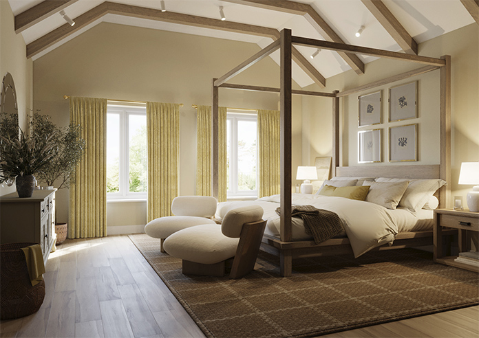 William Morris At Home Marigold Velvet, Ochre - Made to Measure Curtains - Image 7